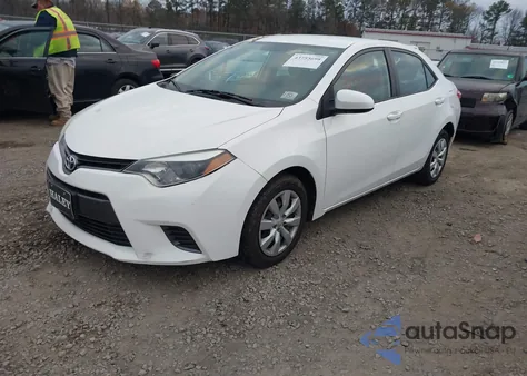 2016 Toyota Corolla Le из США, поврежденный, VIN 2T1BURHE0GC491493